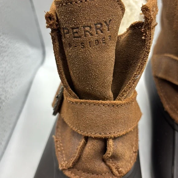 Sperry Top-Sider Rip duck Boots w/faux fur tan & brown SZ 9 waterproof outdoor - Picture 16 of 16